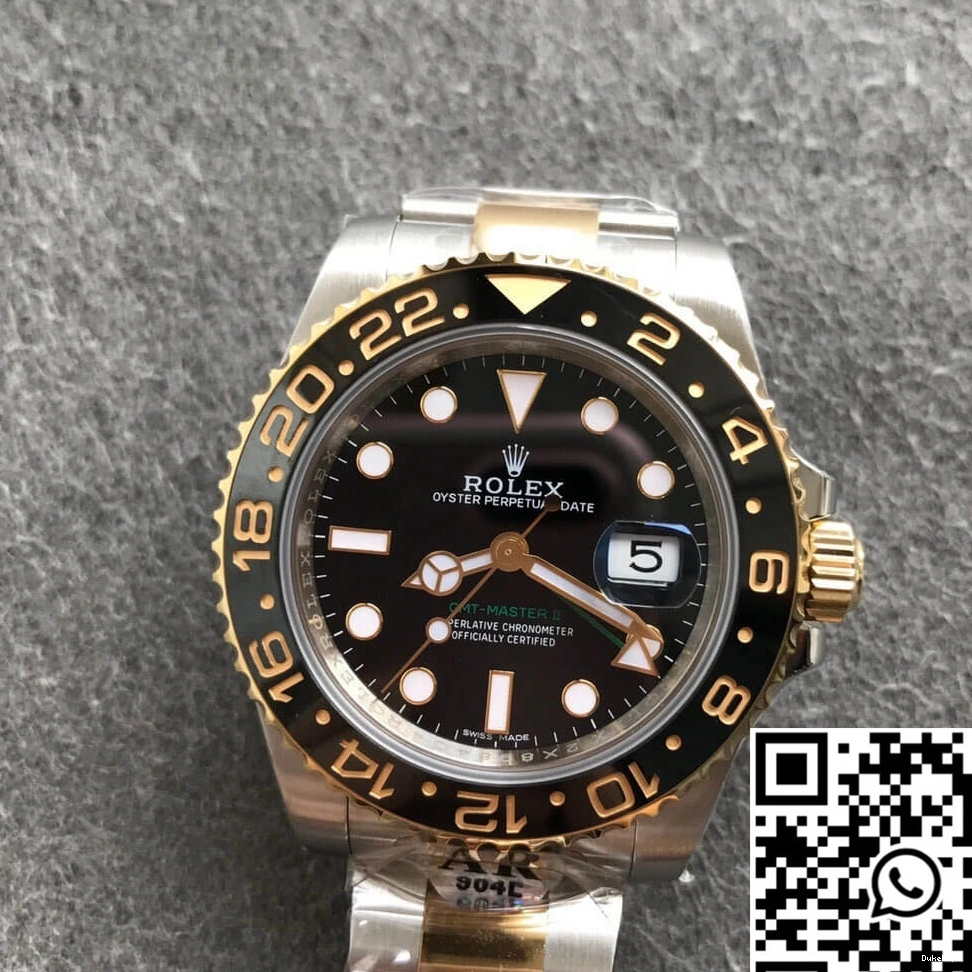 116713-LN-78203 Master Factory Rolex II AR GMT Yellow Gold 0514